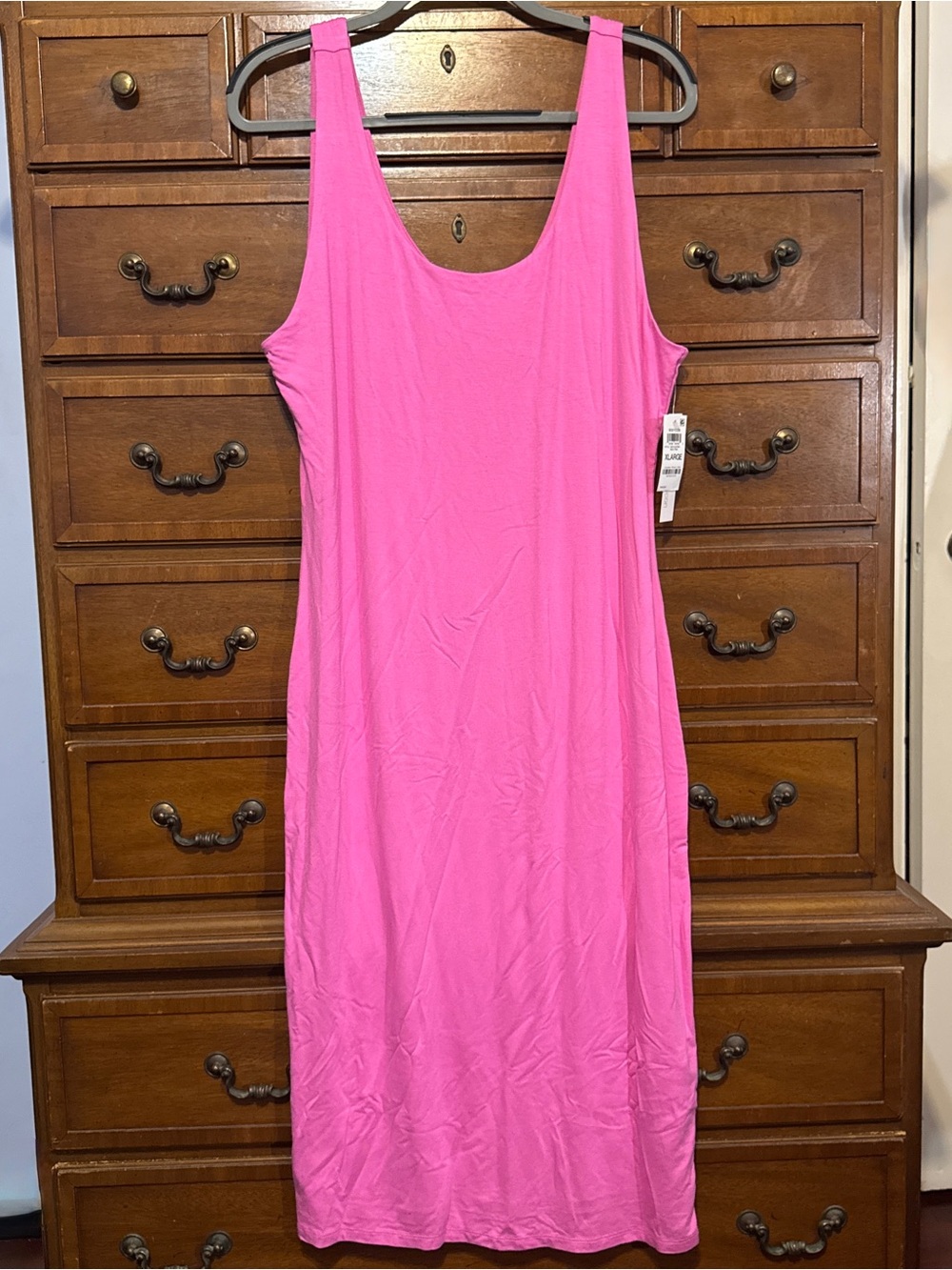 Bar III Bright Pink Sleeveless Maxi Dress